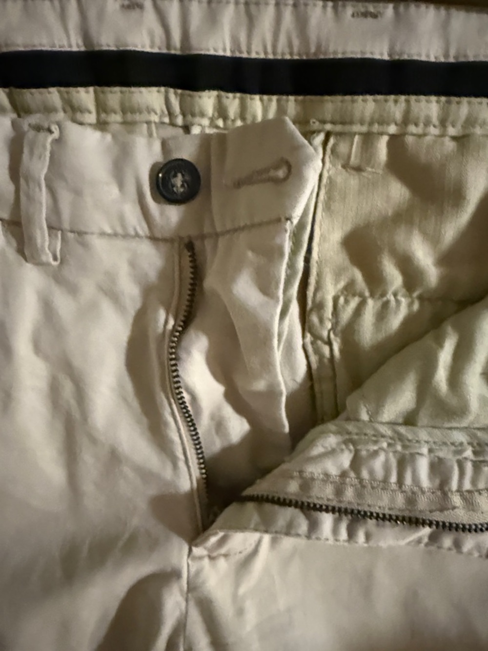 Classic Beige Cotton Chino Pants - Picture 5 of 7